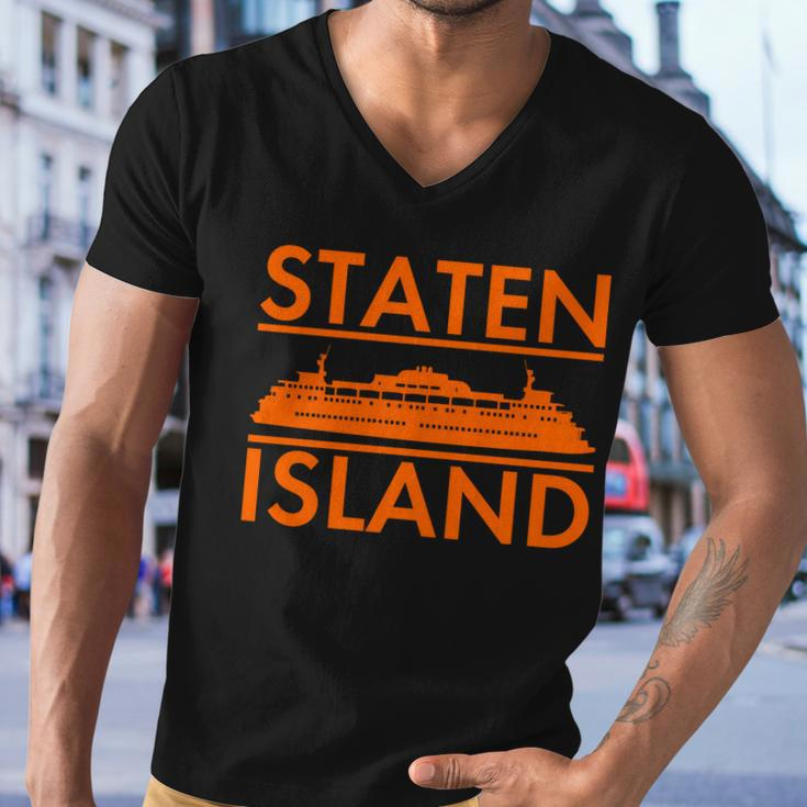Staten Island Ferry New York Tshirt Men V-Neck Tshirt