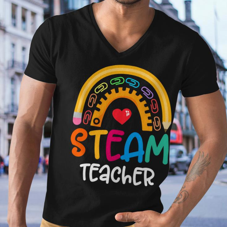 Steam Teacher Squad Team Crew Back To School Stem Special V2 Men V-Neck Tshirt