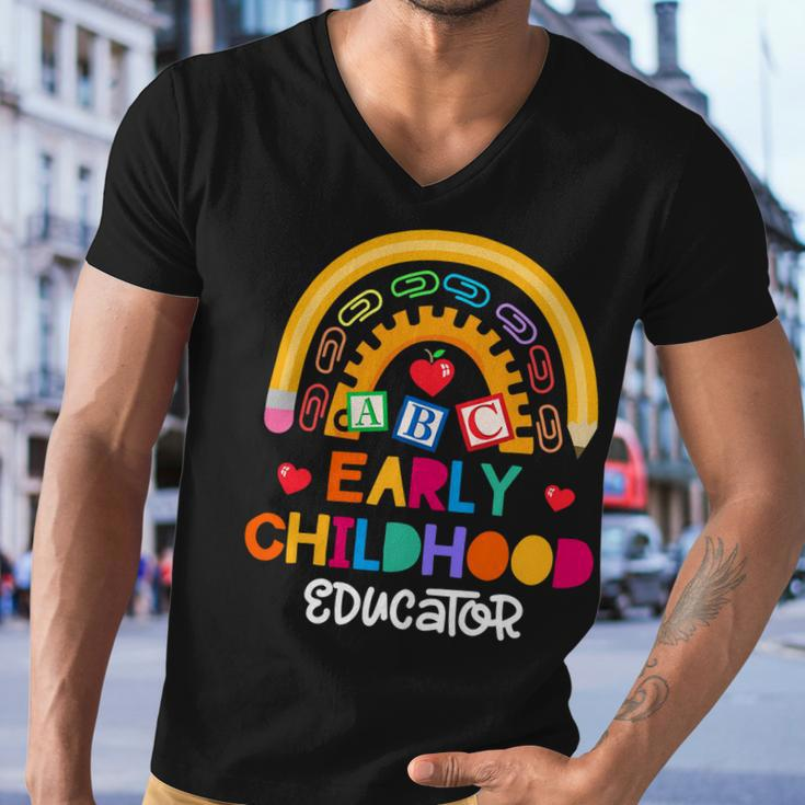 Teacher Early Childhood Educator Preschool Head Start Crew Men V-Neck Tshirt