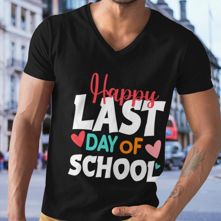 Teachers Kids Graduation Students Happy Last Day Of School Great Gift Men V-Neck Tshirt