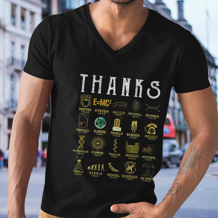 Thanks To Science Scientist Tshirt Tshirt Men V-Neck Tshirt