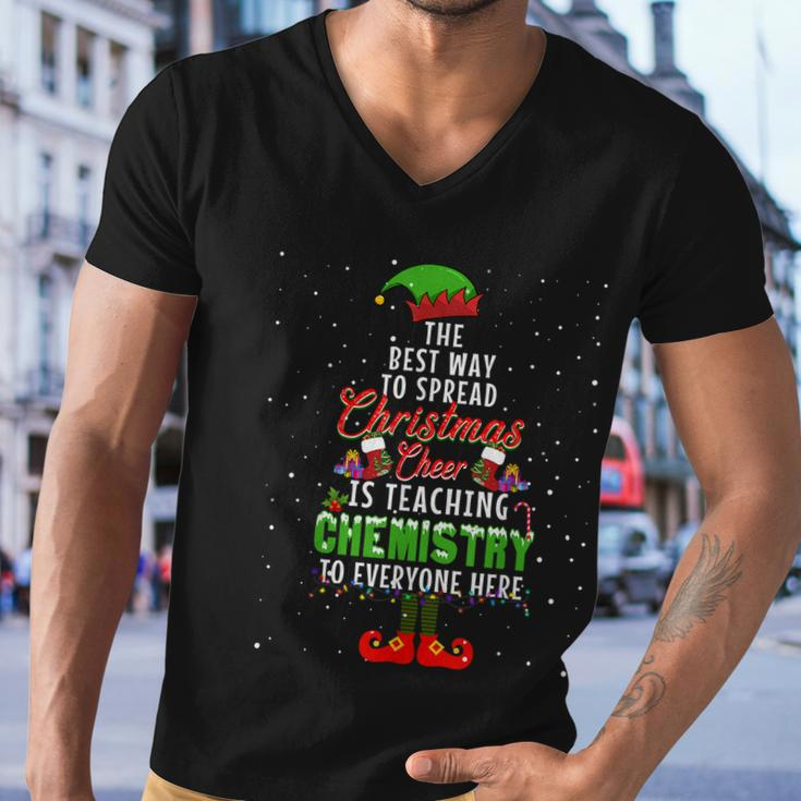 The Best Way To Spread Christmas Cheer Is Teaching Chemistry Men V-Neck Tshirt