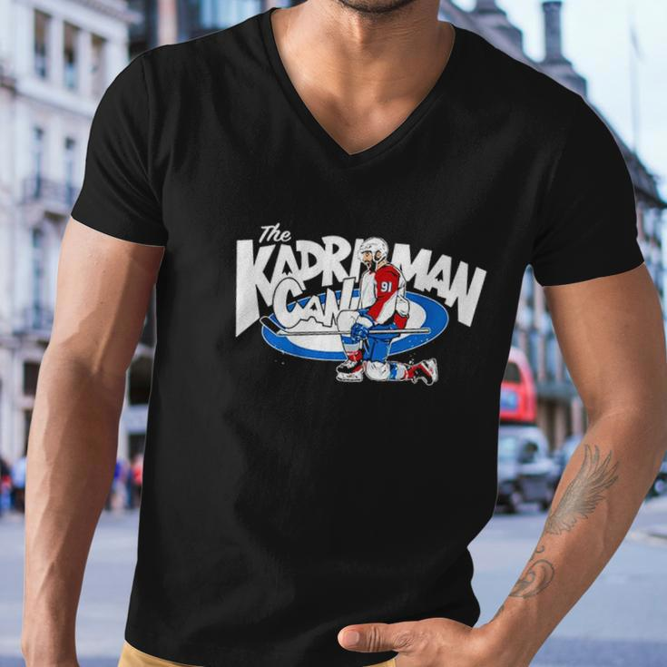 The Kadri Man Can Hockey Player Men V-Neck Tshirt