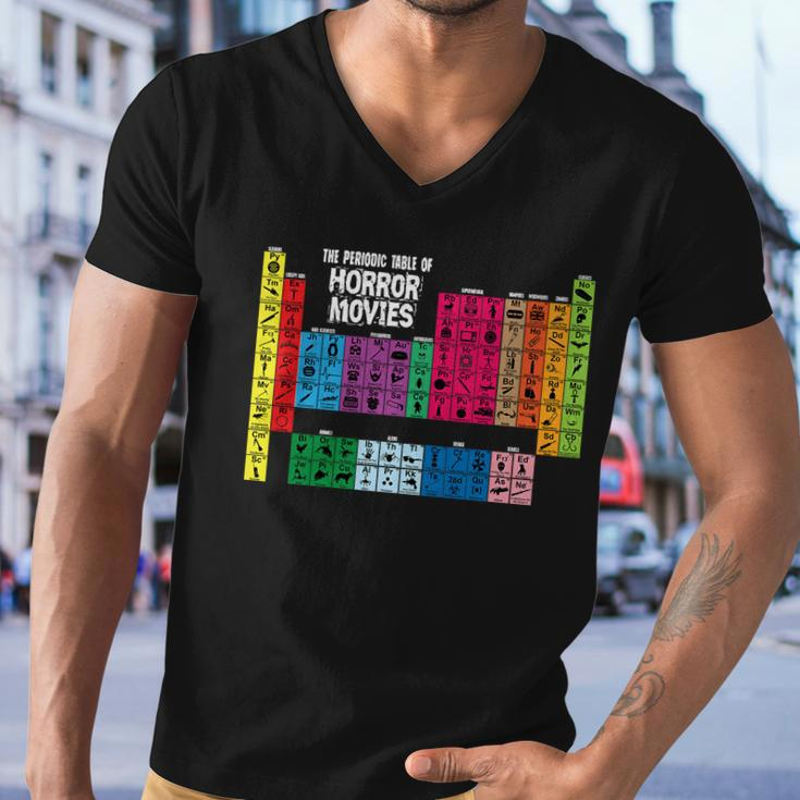 The Periodic Table Of Horror Movies Chemistry Science Men V-Neck Tshirt