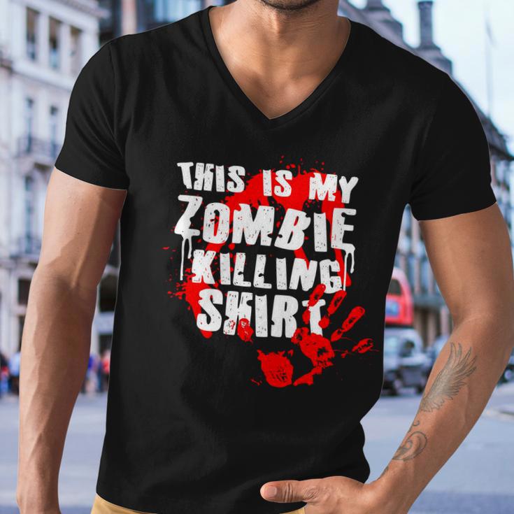 This Is My Zombie Killing Shirt Tshirt Men V-Neck Tshirt