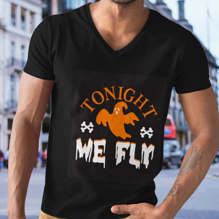 Tonight Me Fly Halloween Quote Men V-Neck Tshirt