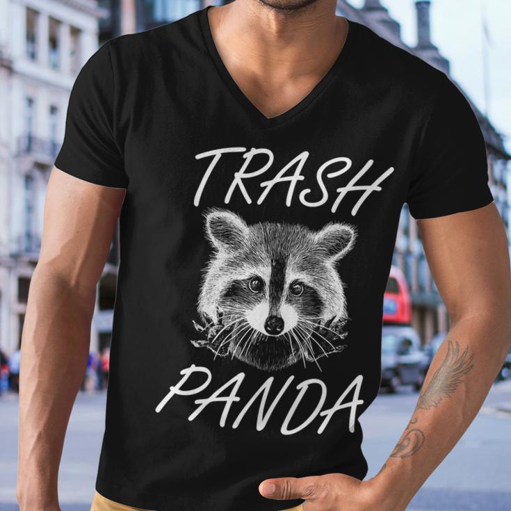 Trash Panda Funny Raccoon Men V-Neck Tshirt