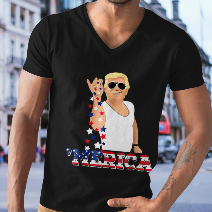 Trump Bae Funny 4Th Of July Trump Salt Freedom Men V-Neck Tshirt