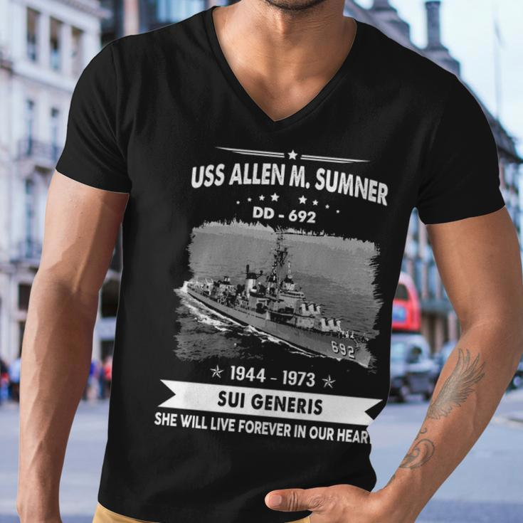 Uss Allen M Sumner Dd Men V-Neck Tshirt