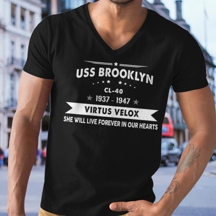 Uss Brooklyn Cl Men V-Neck Tshirt