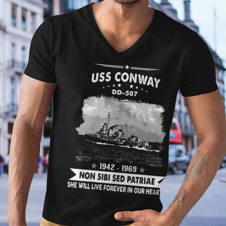 Uss Conway Dd Men V-Neck Tshirt