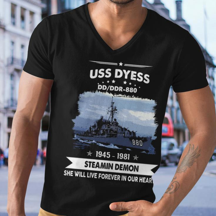 Uss Dyess Dd880 Dd Men V-Neck Tshirt