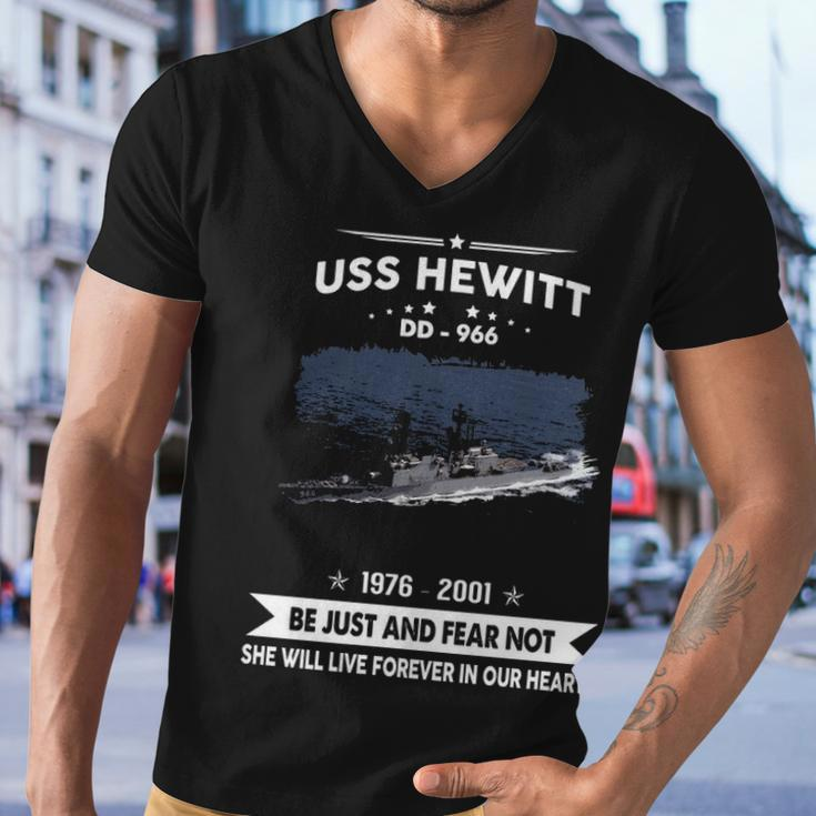 Uss Hewitt Dd Men V-Neck Tshirt
