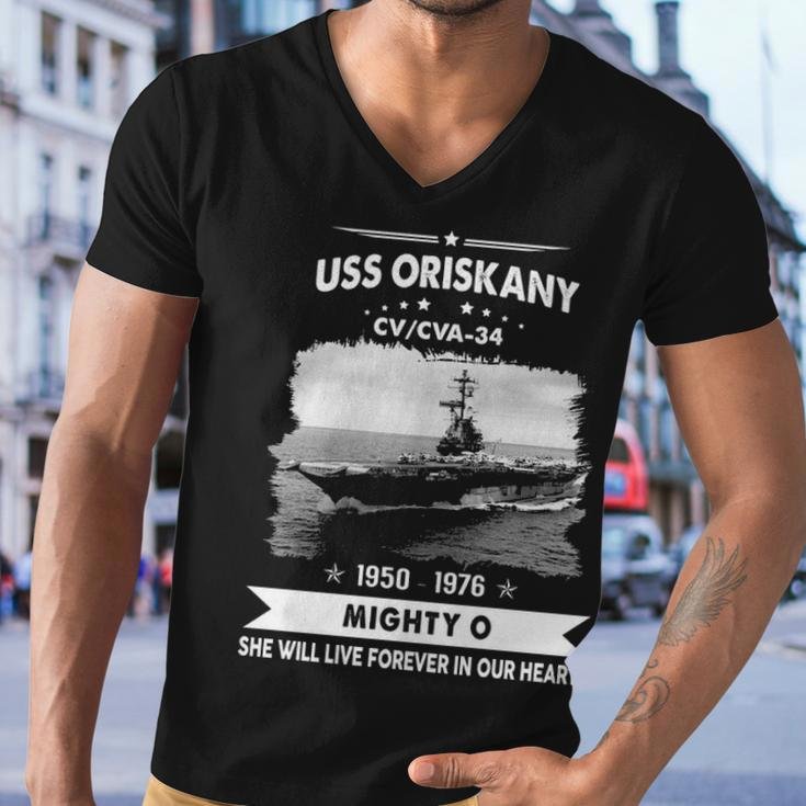 Uss Oriskany Cv 34 Cva V2 Men V-Neck Tshirt