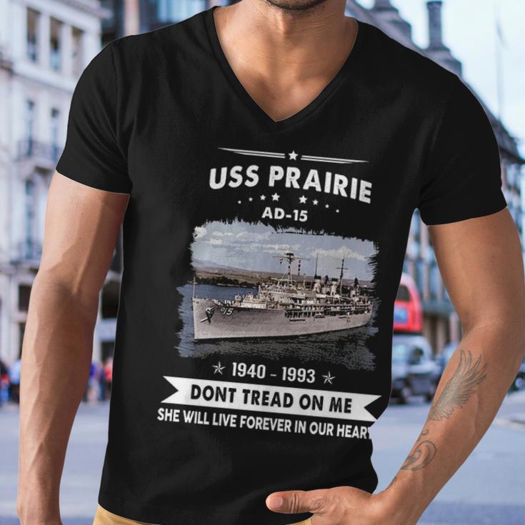 Uss Prairie Uss Ad Men V-Neck Tshirt