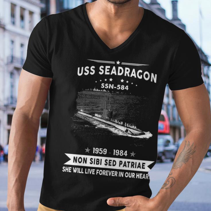 Uss Seadragon Ssn Men V-Neck Tshirt