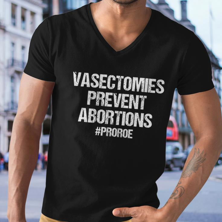 Vasectomies Prevent Abortions V2 Men V-Neck Tshirt