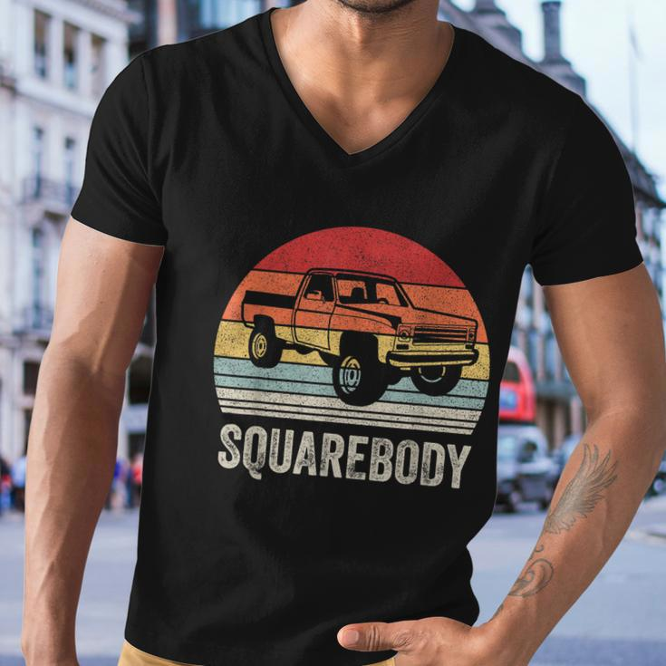 Vintage Retro Classic Square Body Squarebody Truck Tshirt Men V-Neck Tshirt