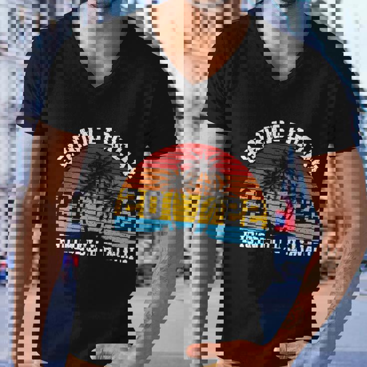 Vintage Spring Break HonoluluHawaii Summer Men V-Neck Tshirt