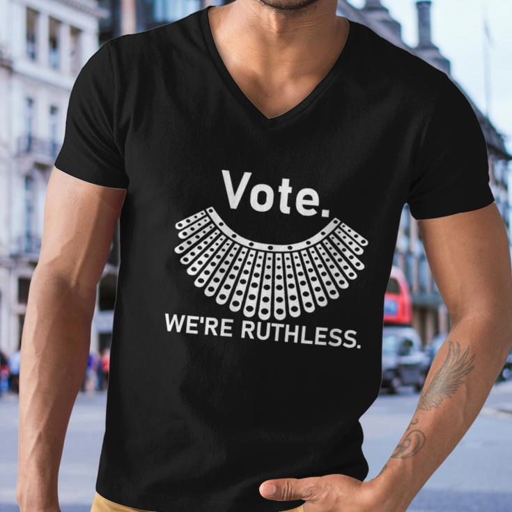 Vote Were Ruthless Feminist Men V-Neck Tshirt