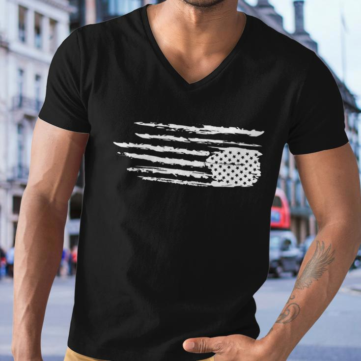 We Are Not Ok Upside Down Usa Flag In Distress Men V-Neck Tshirt