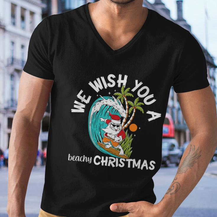 We Wish You A Beachy Christmas In July Men V-Neck Tshirt