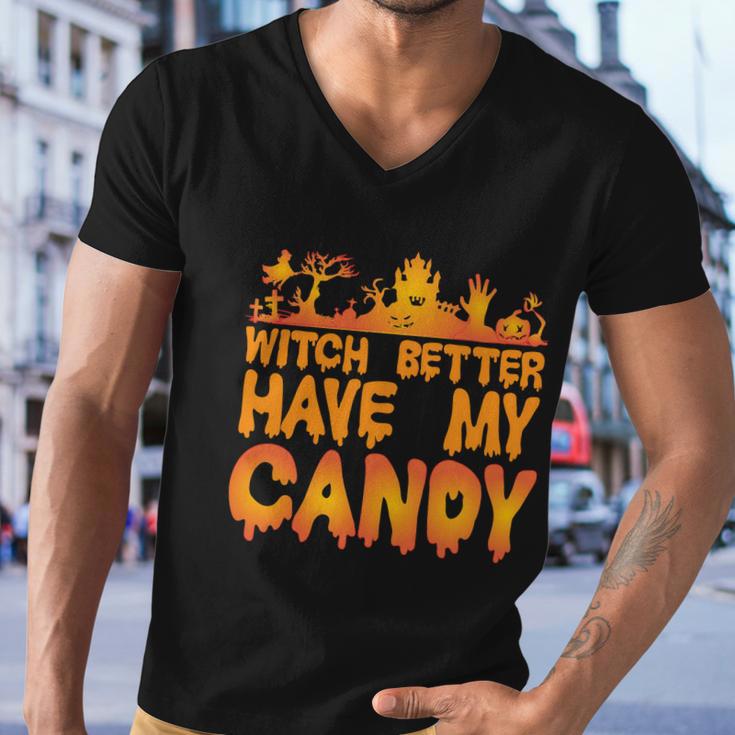 Witch Better Have My Candy Halloween Quote V5 Men V-Neck Tshirt