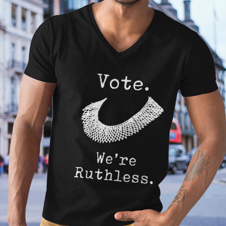 Womens Rights Vote Were Ruthless Rbg Pro Choice Men V-Neck Tshirt