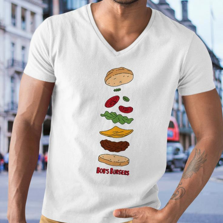 Bob&8217S Burgers Elements Of A Burger Men V-Neck Tshirt