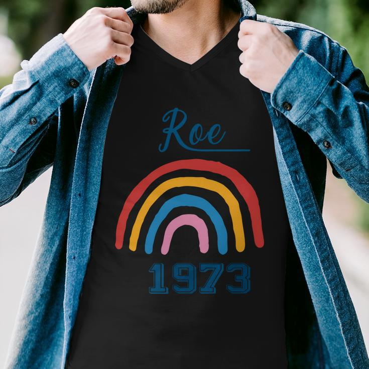 1973 Pro Roe Rainbow Abotion Pro Choice Men V-Neck Tshirt