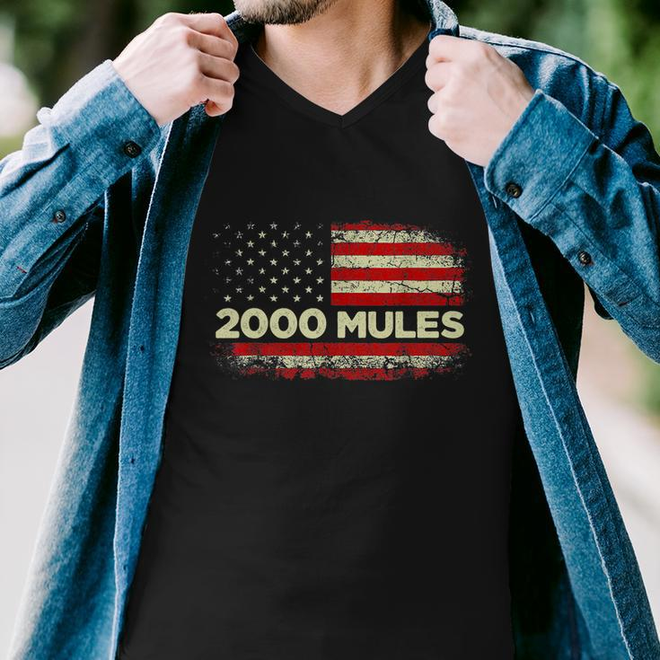 2000 Mules Pro Trump 2024 Tshirt Men V-Neck Tshirt