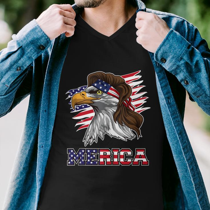American Bald Eagle Mullet 4Th Of July Funny Usa Patriotic Meaningful Gift Men V-Neck Tshirt