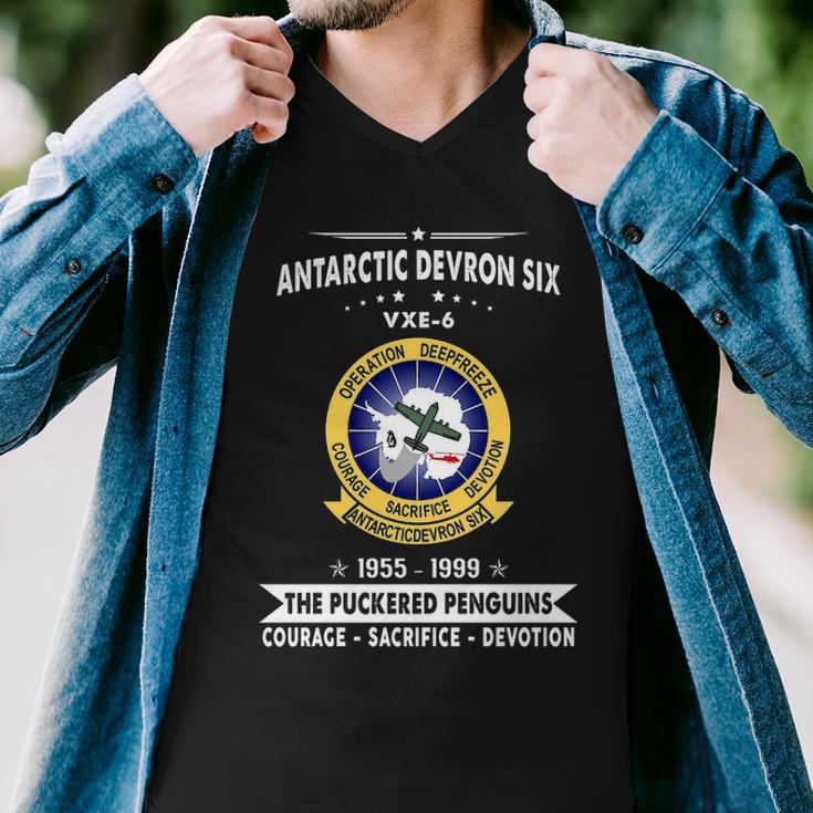 Antarctic Devron Six Vxe 6 Antarctic Development Squadron Men V-Neck Tshirt