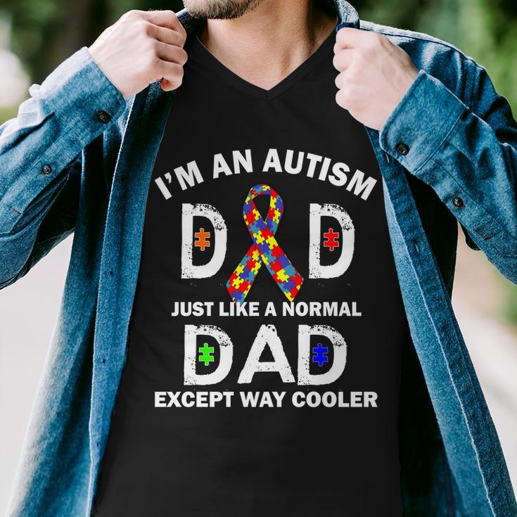 Autism Dad Just Like A Normal Dad But Way Cooler Tshirt Men V-Neck Tshirt