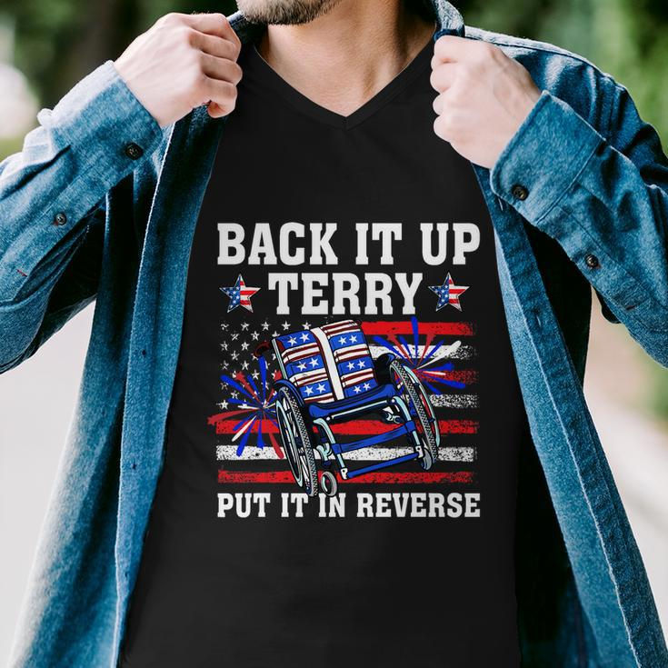 Back It Up Terry Put It In Reverse Funny 4Th Of July America Independence Day Men V-Neck Tshirt