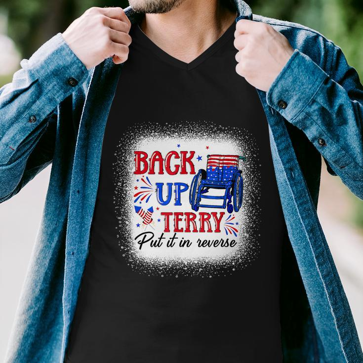 Back Up Terry Put It In Reverse 4Th Of July American Flag Men V-Neck Tshirt