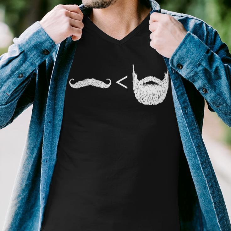 Beards - Greater Than Mustaches Men V-Neck Tshirt
