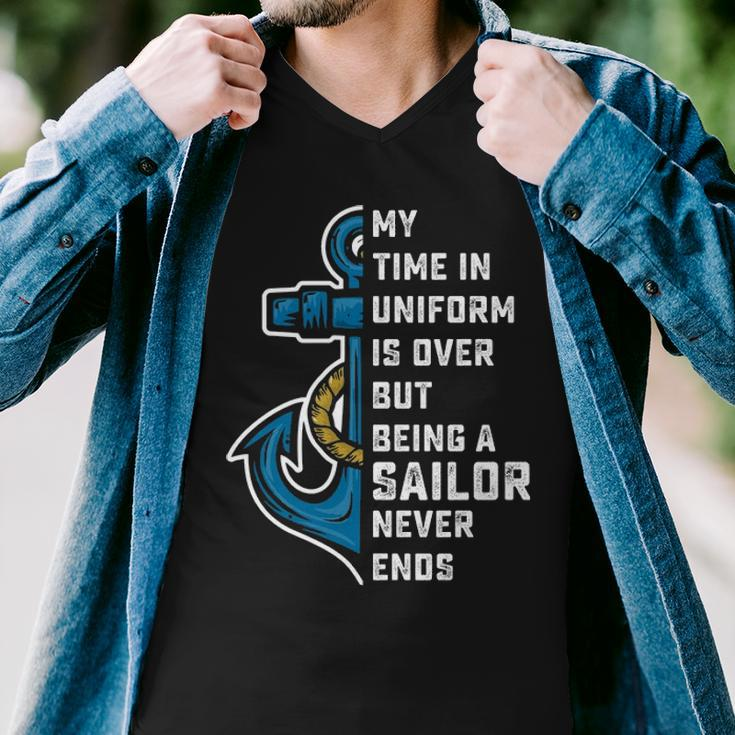 Being A Sailor Never End Men V-Neck Tshirt
