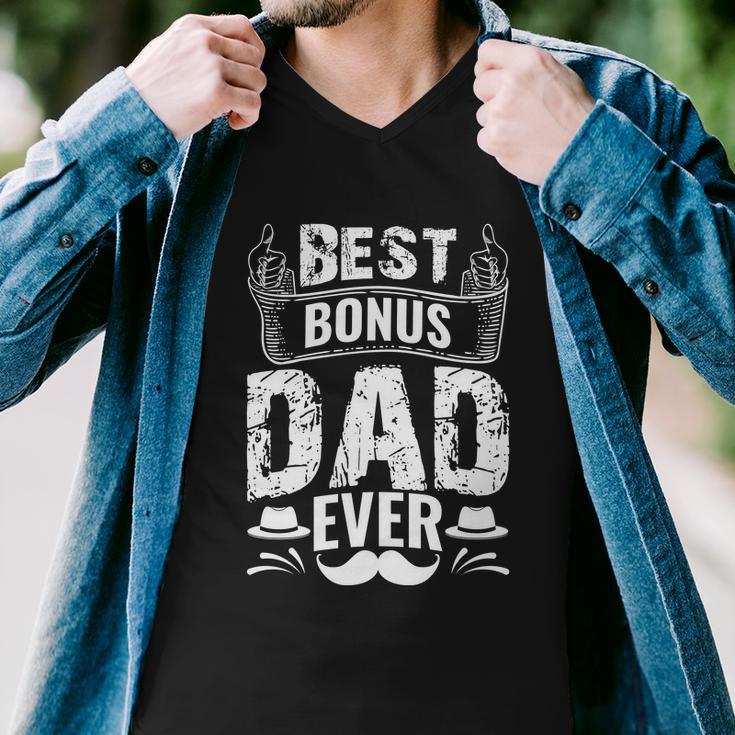 Best Bonus Dad Ever V2 Men V-Neck Tshirt