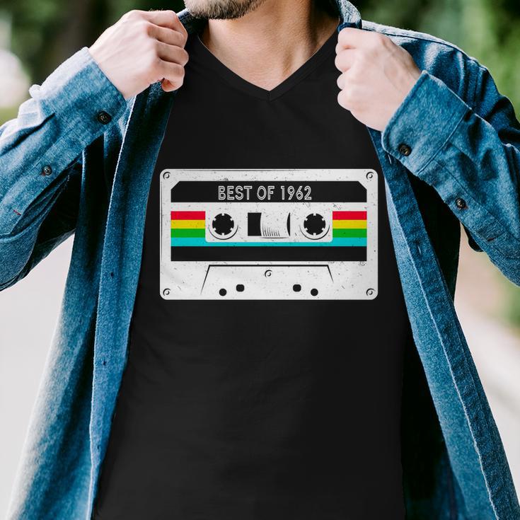 Best Of 1962 Retro 60Th Birthday Mixtape Men V-Neck Tshirt