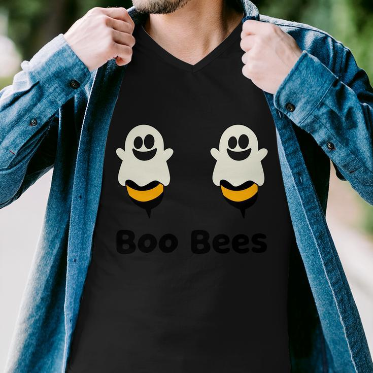 Boo Bees Ghost Bee Halloween Quote Men V-Neck Tshirt