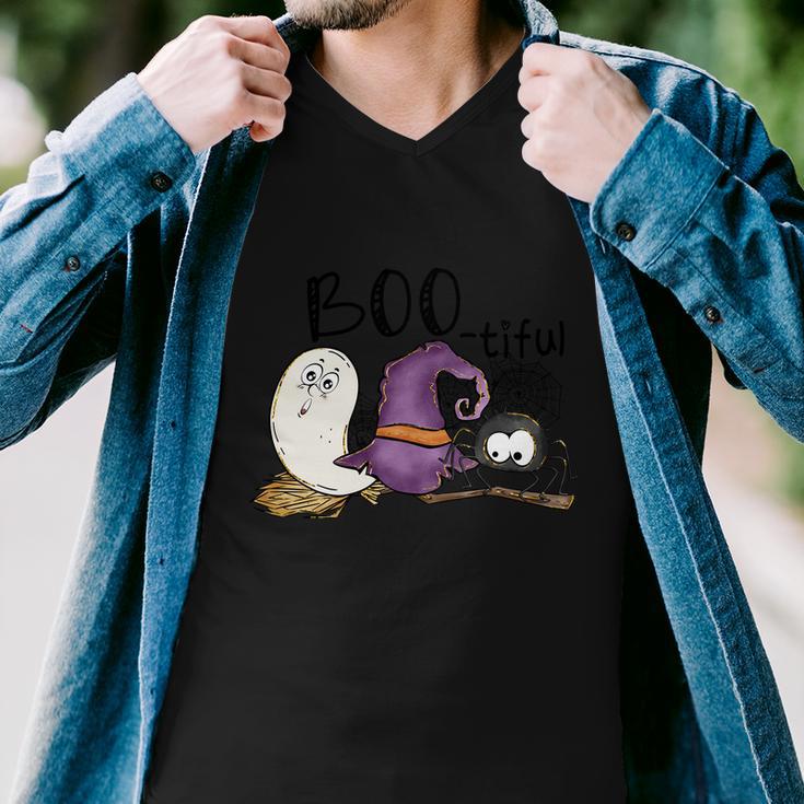 Boo Tiful Funny Halloween Quote V4 Men V-Neck Tshirt