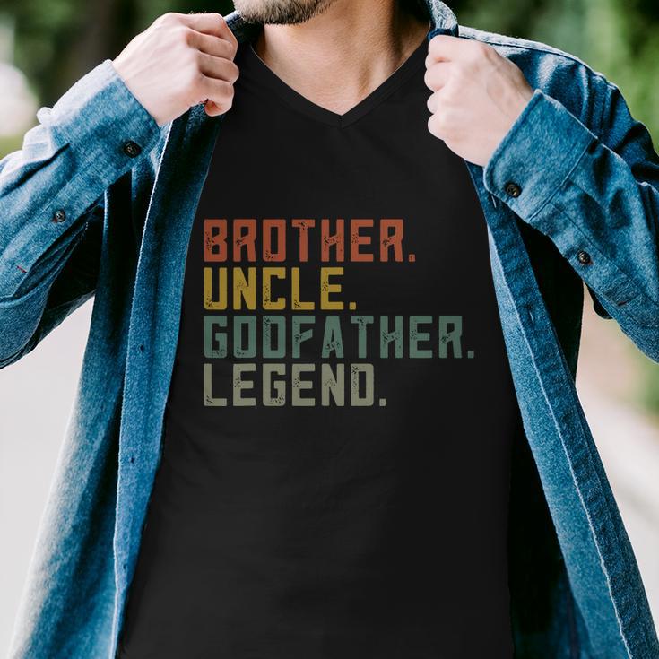 Brother Uncle Godfather Legend Men V-Neck Tshirt