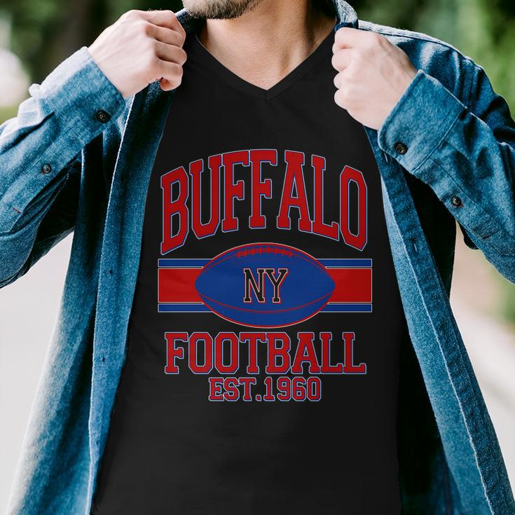 Buffalo New York Football Classic Logo Fan Men V-Neck Tshirt