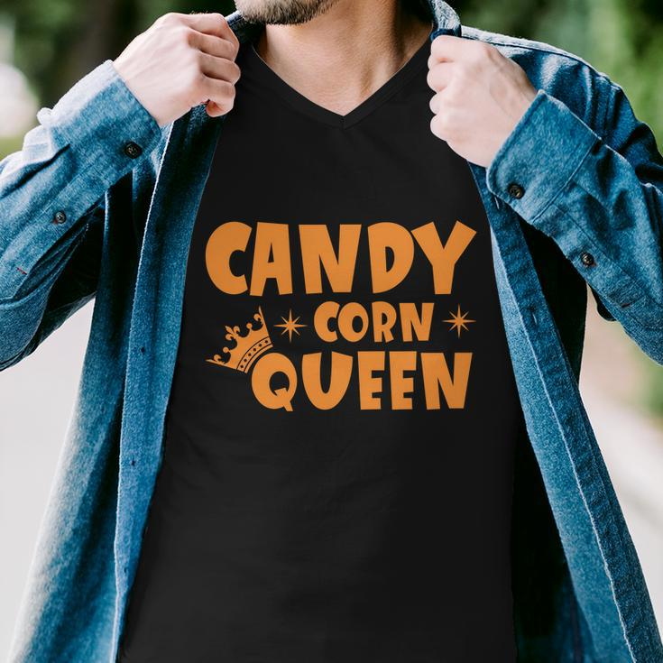 Candy Corn Queen Halloween Quote V3 Men V-Neck Tshirt