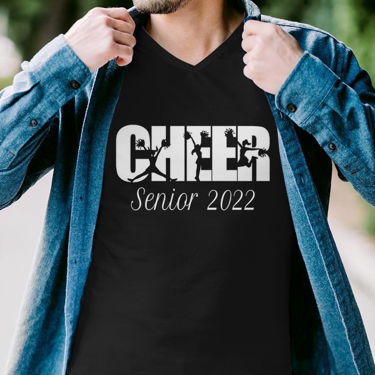 Cheer Senior 2022 Spirit Cheerleader Outfits Graduation Funny Gift Men V-Neck Tshirt