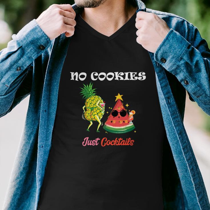 Christmas In July No Cookies Just Cocktails Summer Men V-Neck Tshirt