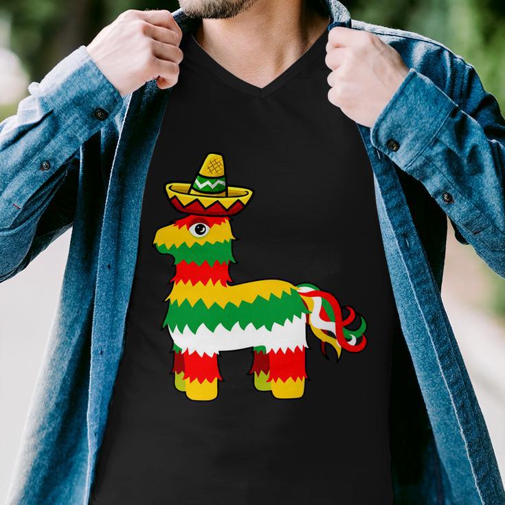 Cinco De Mayo Party Pinata Fiesta Sombrero Tshirt Men V-Neck Tshirt