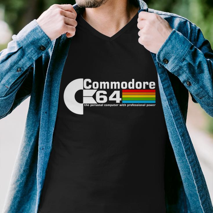 Commodore 64 Retro Computer Tshirt Men V-Neck Tshirt