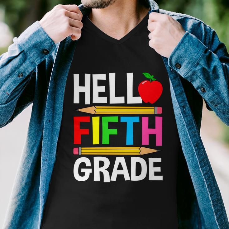 Cute Hello Fifth Grade Outfit Happy Last Day Of School Funny Gift Men V-Neck Tshirt
